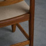 Set of 8 Razorblade chairs in oak and jute by Henning Kjærnulf, 1960s