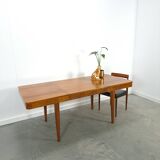 Table de salle à manger extensible design vintage Halabala