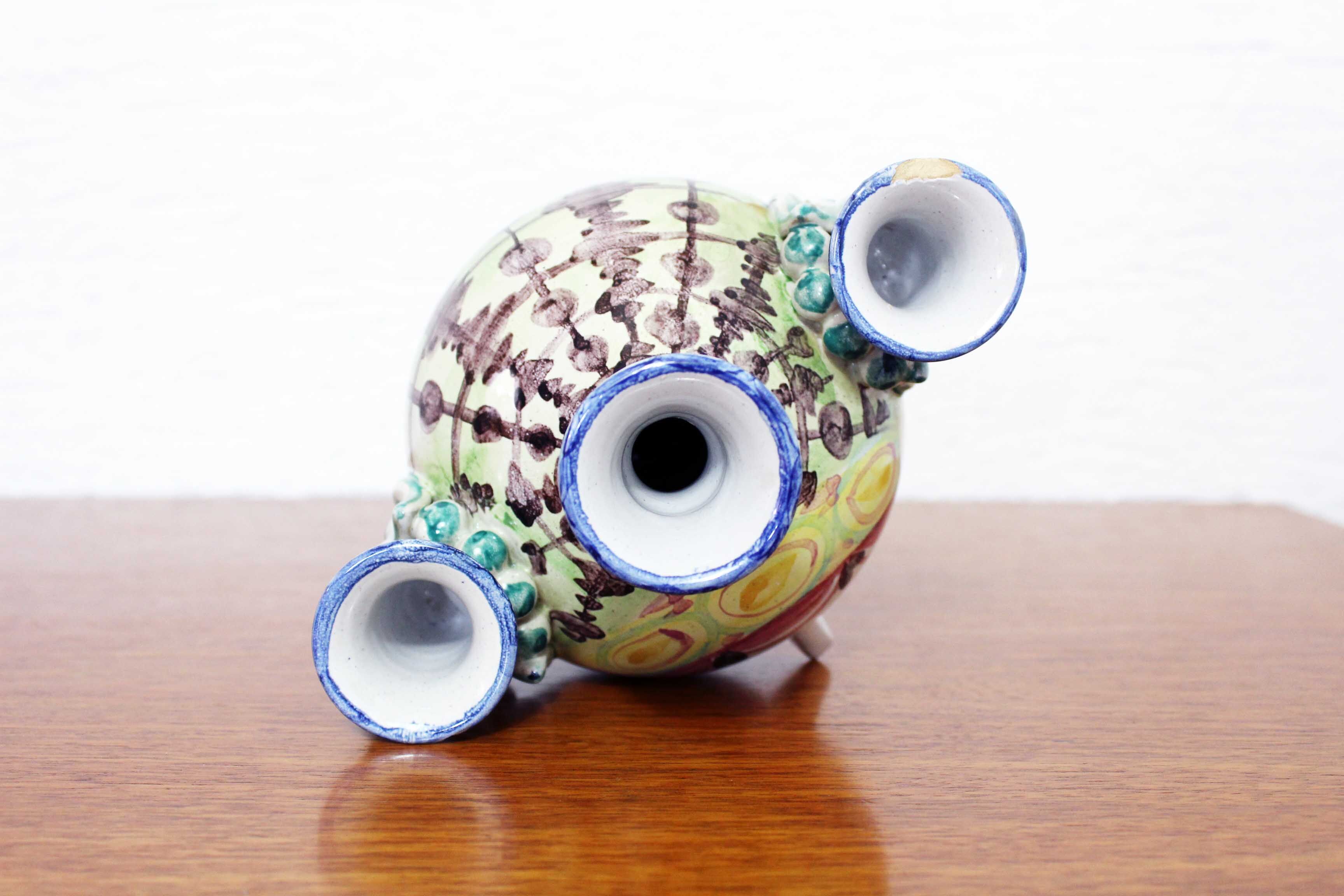 Candlestick and soliflore by Bjorn Wiinblad