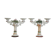 Bassano ceramic candelabra, 1970s, set of 2