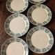 Set 6 plates flat Cherries blue Badonviller