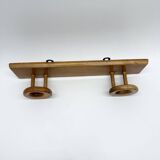 Scandinavian coat rack, light wood – 1960s