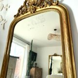 Antique Louis-Philippe mirror with pediment