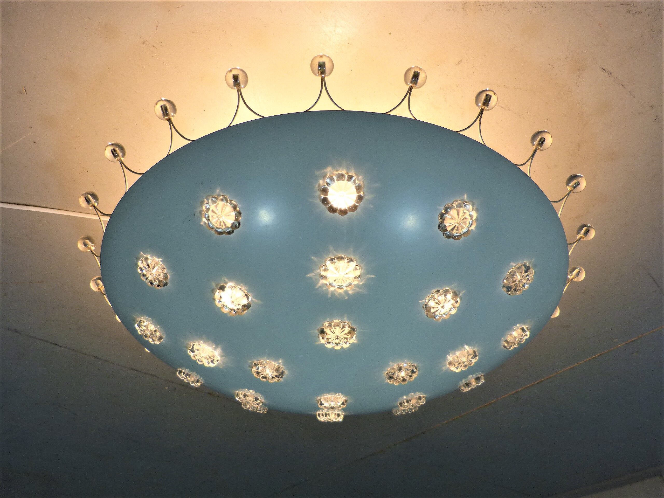 Large ceiling lamp by Emil Stejnar for Rupert Nikoll, Austria 1950's