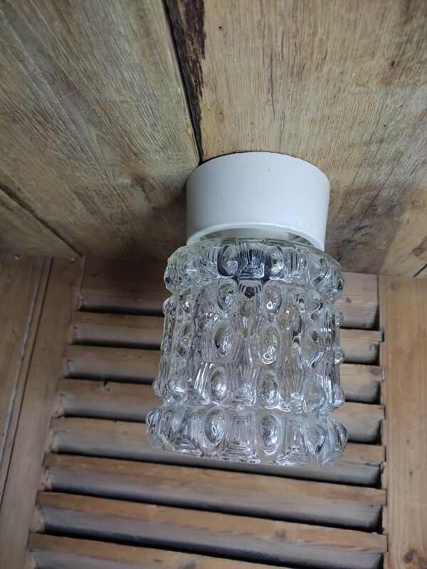 Ceiling lamp globe Original wall lamp in vintage antique molded glass