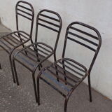 Metal deck chairs