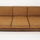 Canapé en noyer Art Déco, années 1960