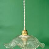 Vintage glass pendant light - tableware collection -