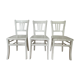 Set of 3 antique bistro chairs Luterma, circa 1960