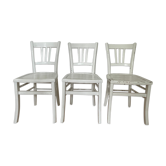 Set of 3 antique bistro chairs Luterma, circa 1960