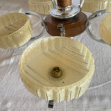 Art deco chandelier 5 branches circa 1940