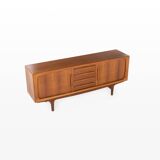 Tambour door sideboard by Johannes Andersen for C.F.C. Silkeborg, Denmark 1960s