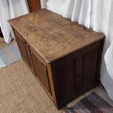 Trunk / trunk in oak 19th