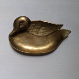 Brass duck emptier, country decorative object
