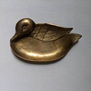 Vide poche canard en laiton objet de décoration campagne