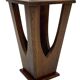 Brutalist design umbrella stand holder 60's wood