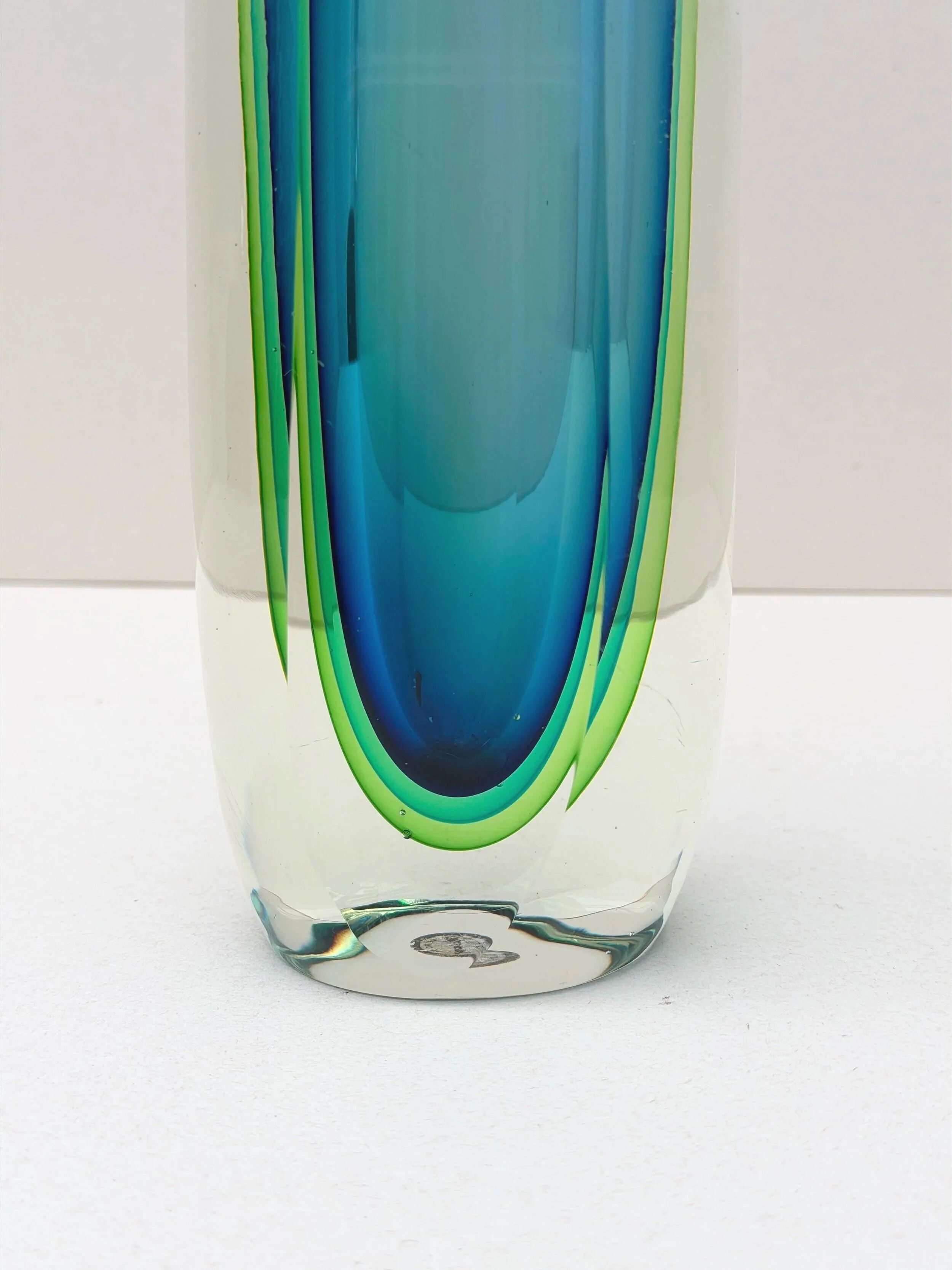 Sommerso Vase - Murano blown glass, Italy 1980