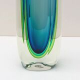 Sommerso Vase - Murano blown glass, Italy 1980