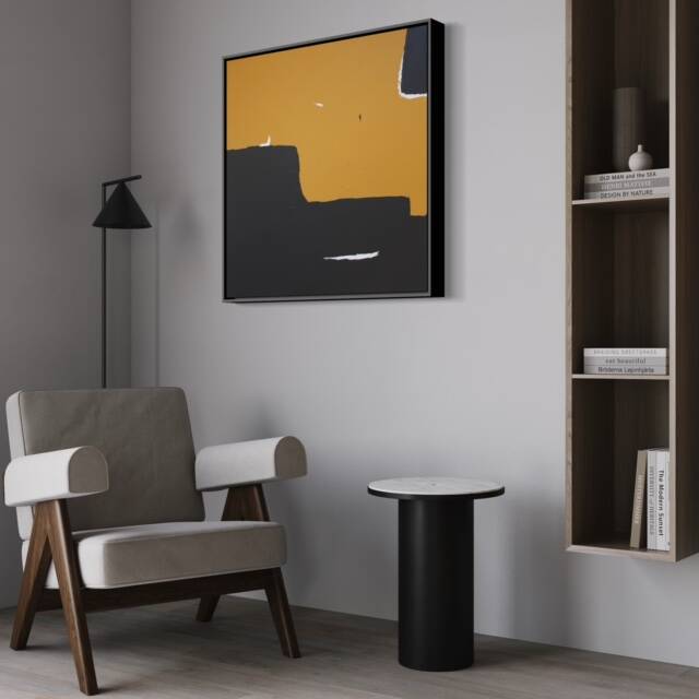 Contemporary abstract painting "Halo" square