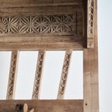 Old carved wood wall shelf