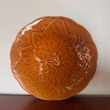 Gien primefleur brown slip plate