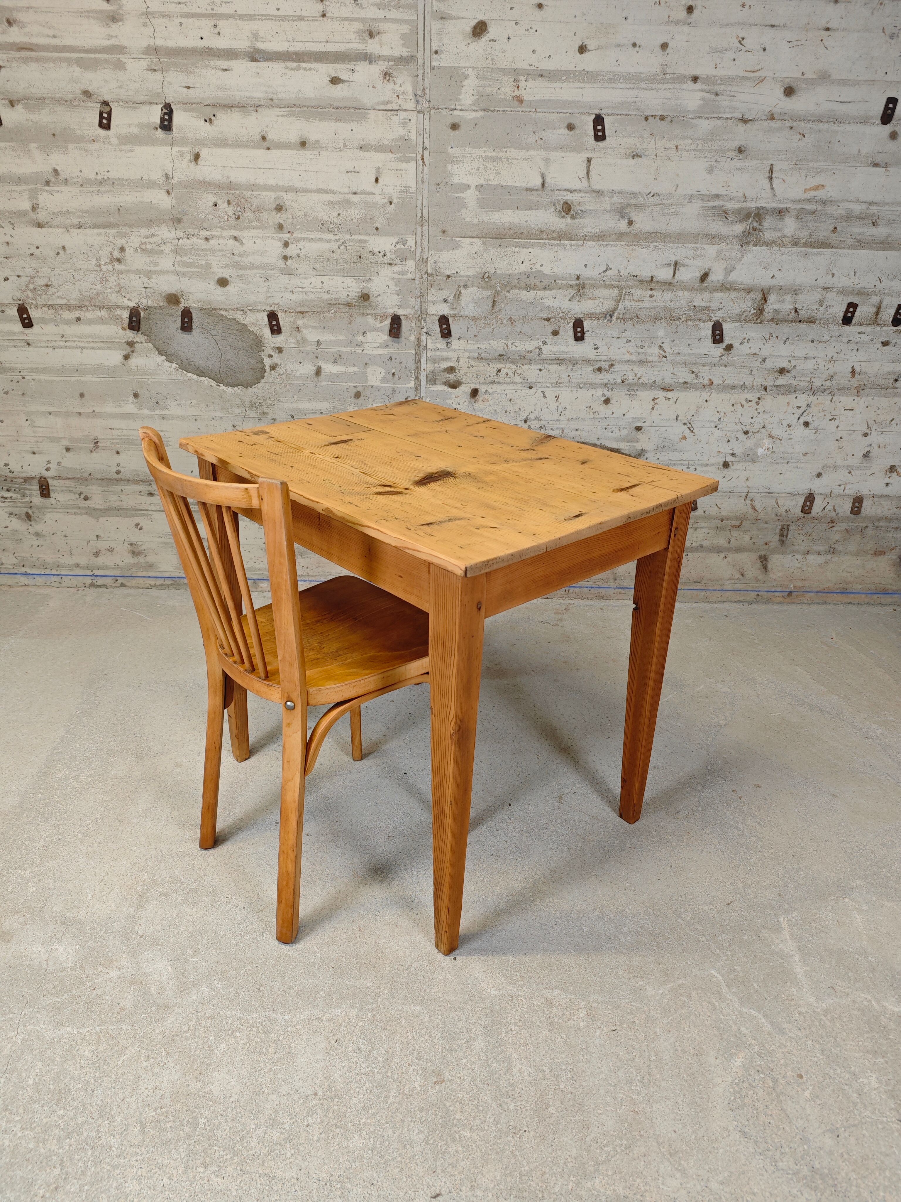 Side table/ desk in fir wood