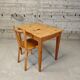 Side table/ desk in fir wood