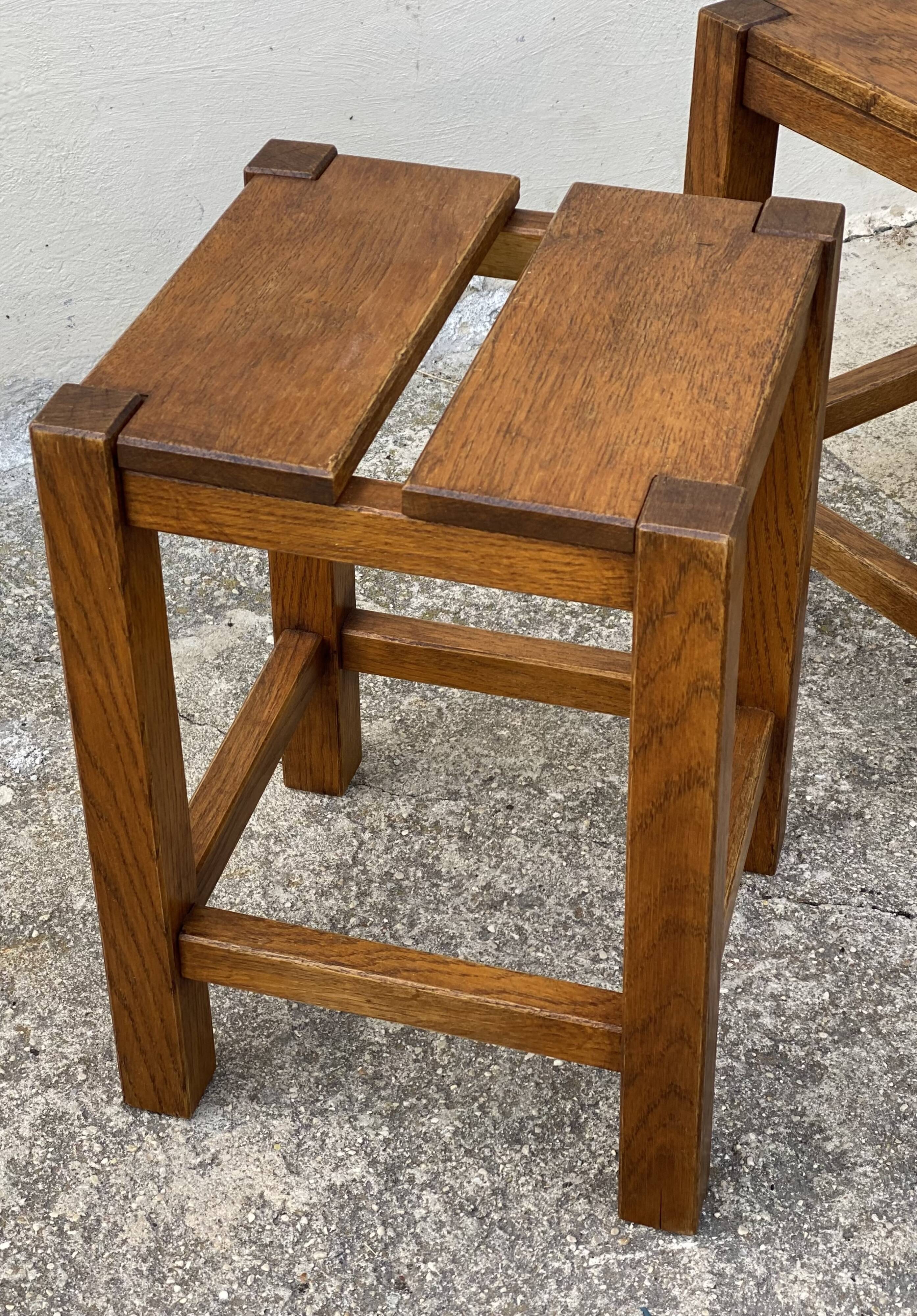Paire de tabourets vintage 1960