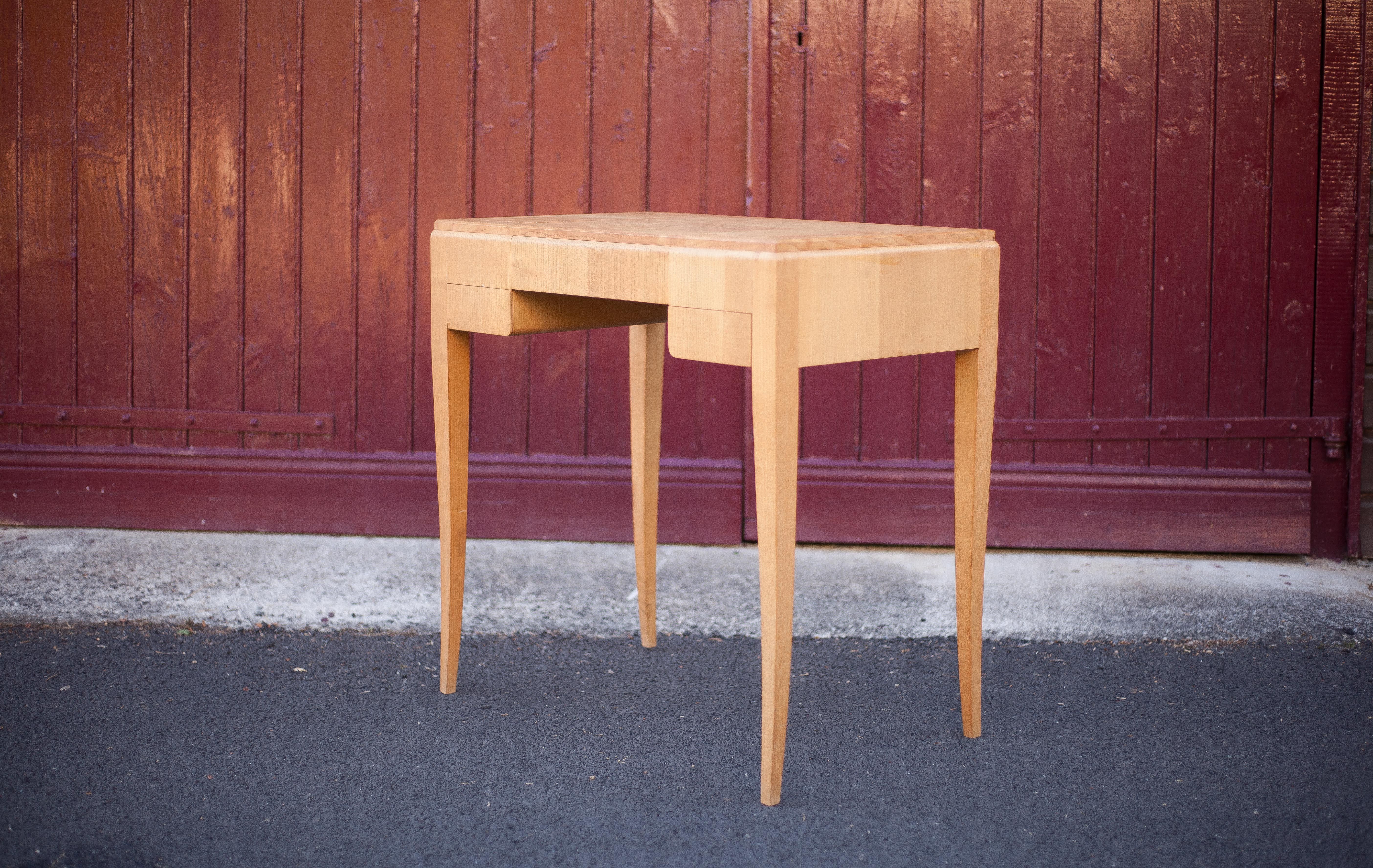 Wood desk, wood console
