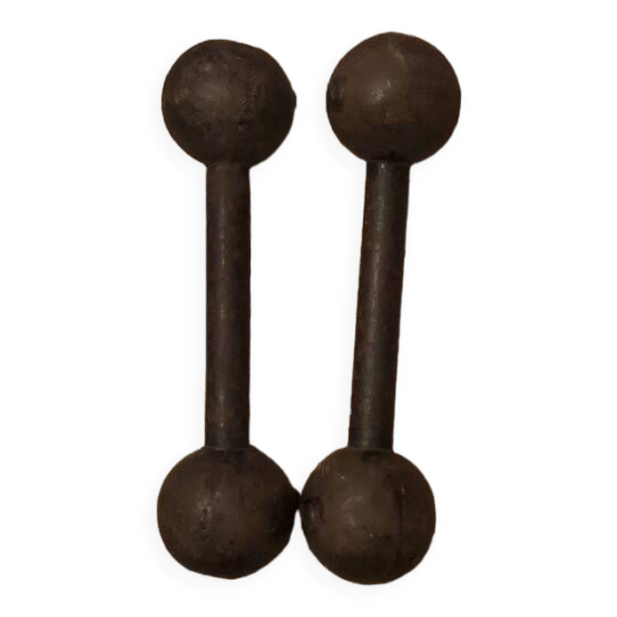 Pair of vintage 1kg dumbbells