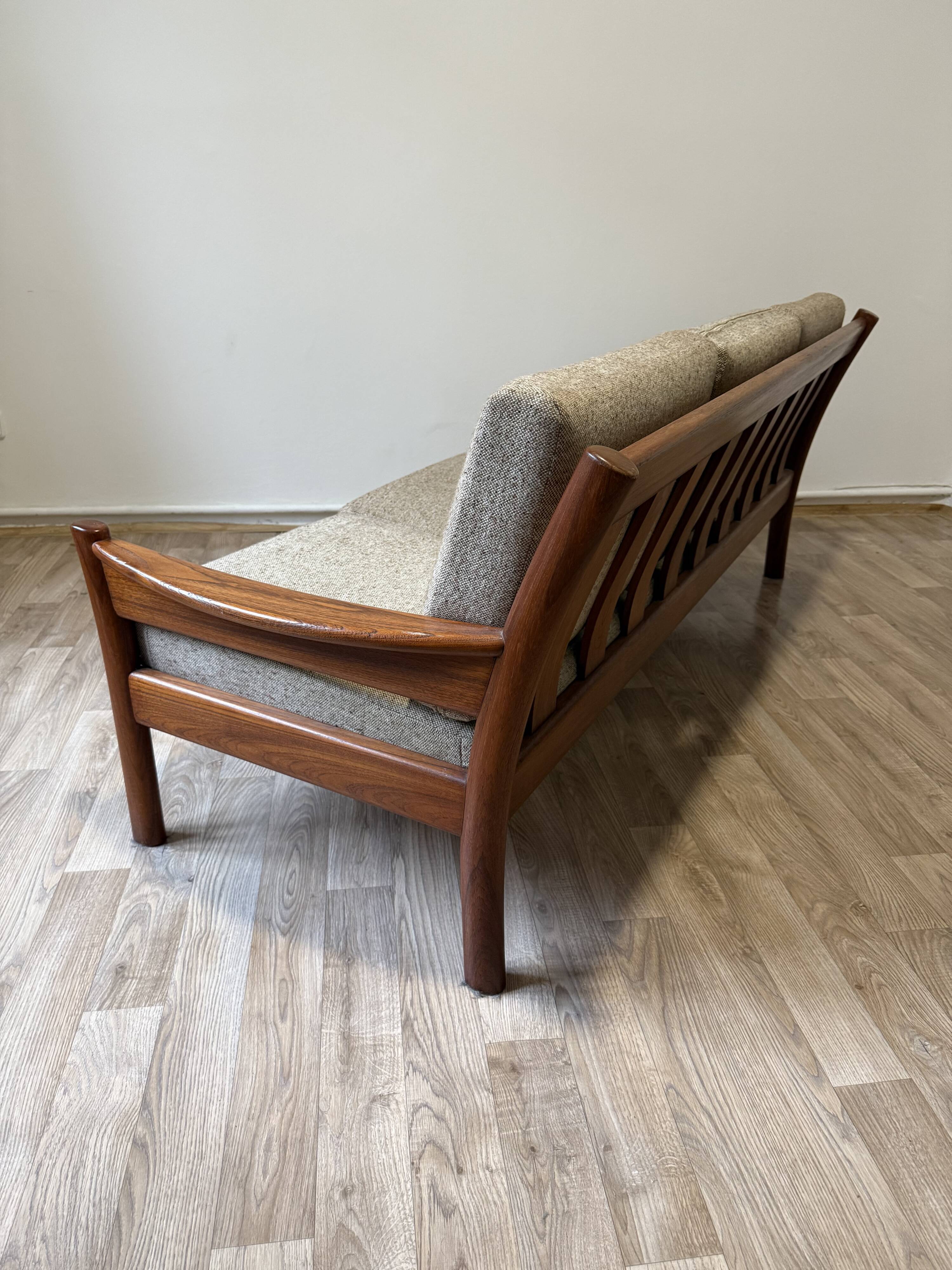 Mid-Century Danish Teak 3-Seater Sofa by Dyrlund, 1970s