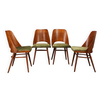 Set of four mid-century dining chairs TON 514 by Osvald Haerdtl, 1960s