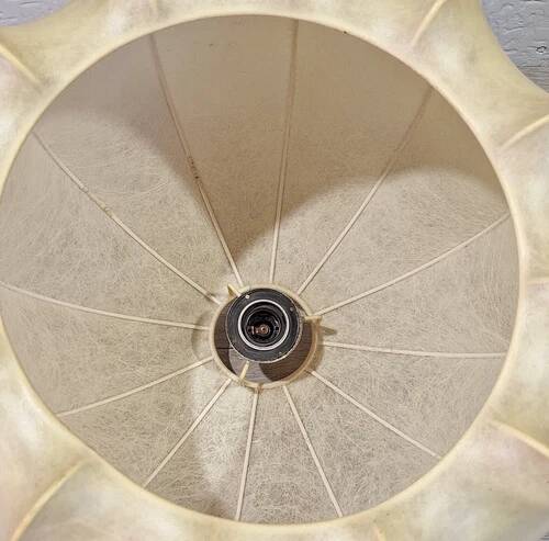 Suspension Cocoon Space Age Goldkant Lights Friedel Wauer Vintage 1960 1970