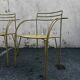 3 "Silver Moon" chairs by Pascal Mourgue for Fermob, 1985