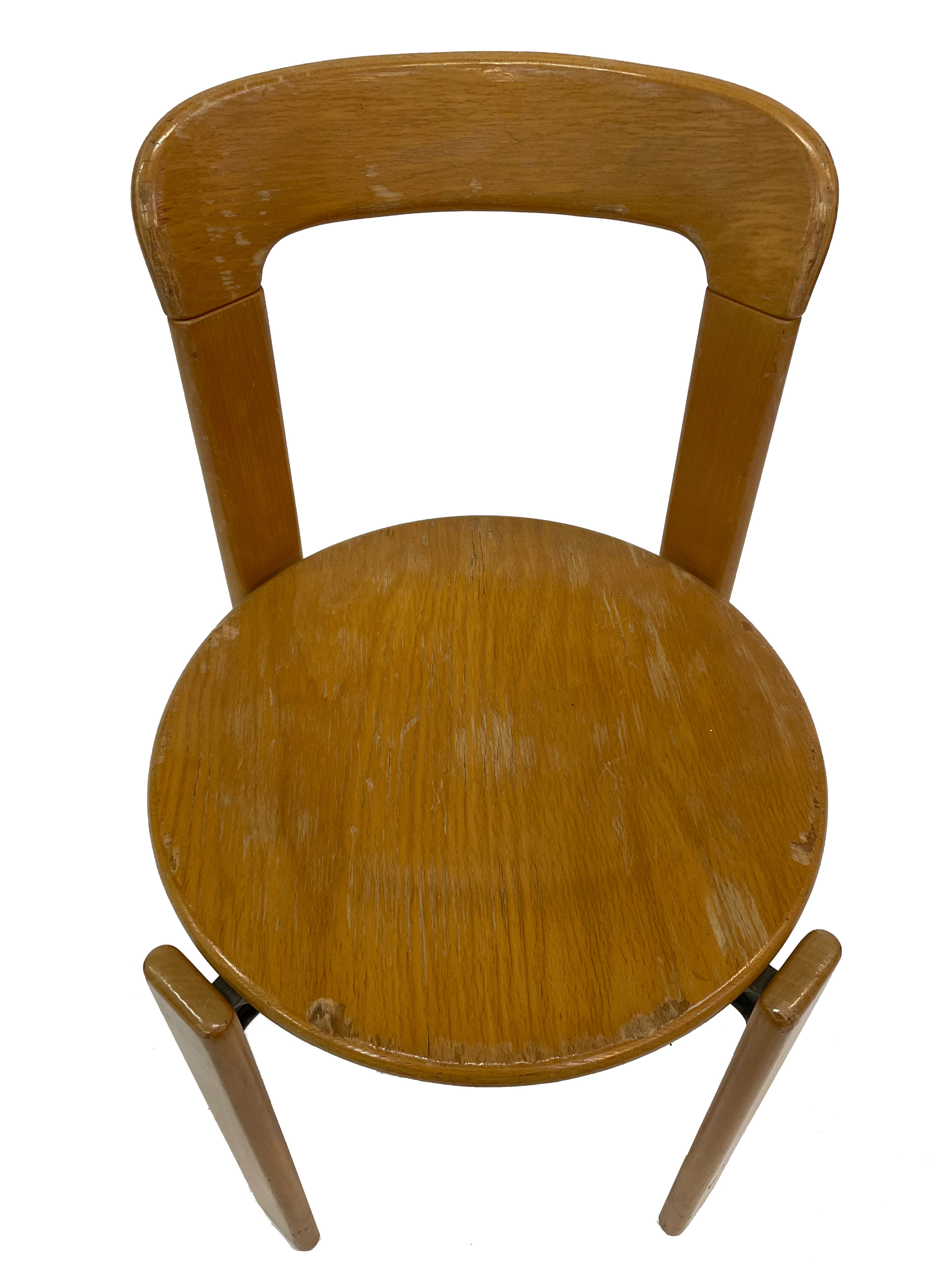 Ensemble de cinq chaises, modèle Rey 33, Bruno Rey pour Dietiker / Kusch & Co.