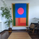 A spanish sunset - painted tapestry