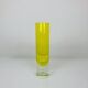 Vintage yellow glass roller vase