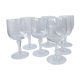 Crystal glasses chiseled on foot Vierzon