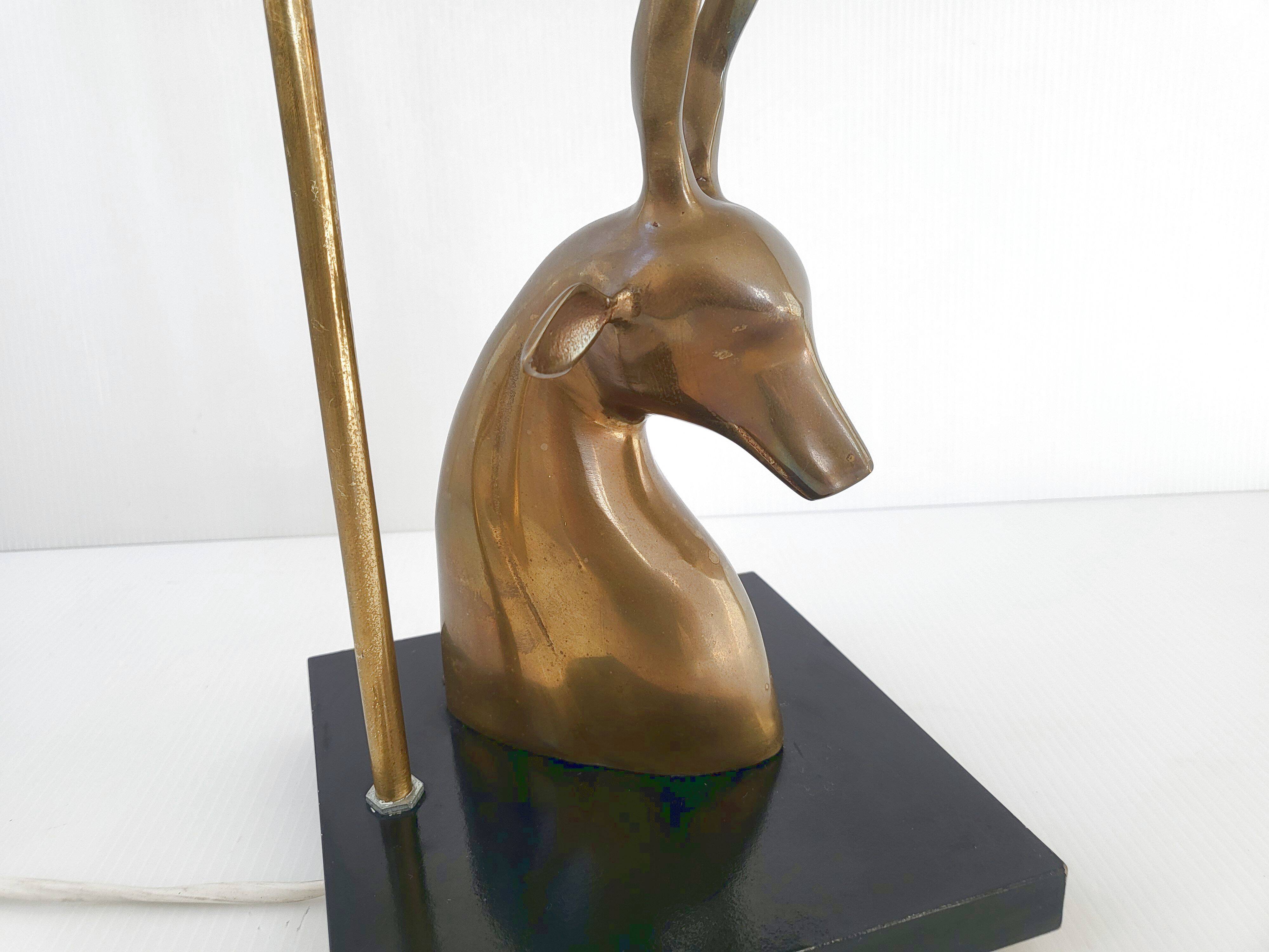 Vintage antelope lamp 1970