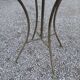 folding garden furniture in patinated iron