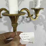 3 light bronze chandelier