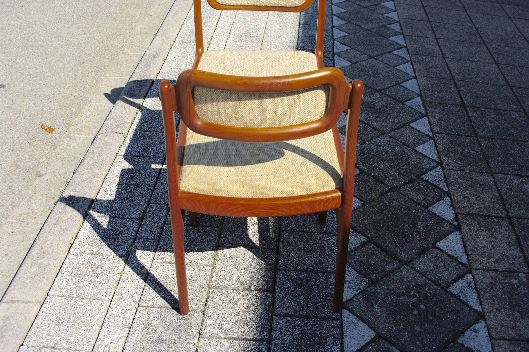 Pair of vintage chairs by johannes andersen 1960