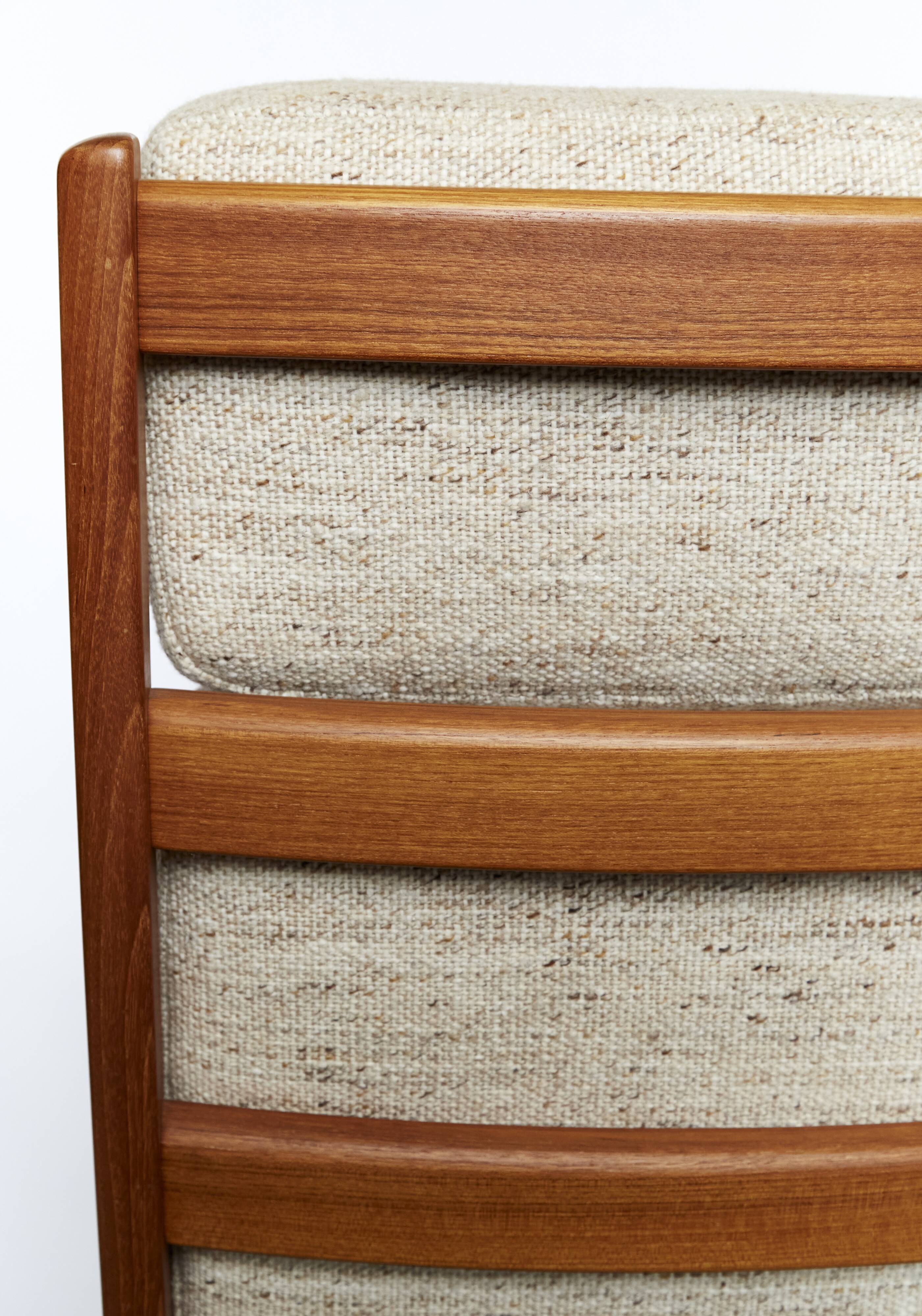 Mid-Century "Senator" Highback Chair by Ole Wanscher for Peter Jeppesen