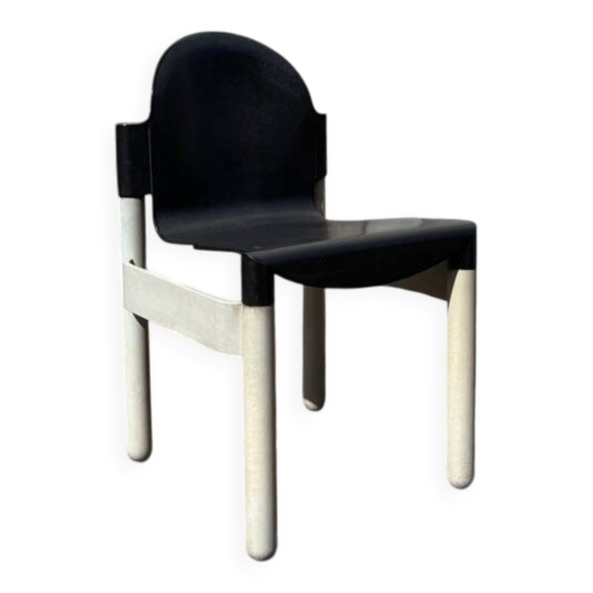Grey wash Thonet Flex stacking chairs – design classic by Gerd Lange