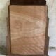 Large mirror of vintage art deco wooden fireplace 119 cm / 93 cm