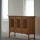 Brutalist oak sideboard, mid-century Danish design, Kjærnulf style, 1960s.