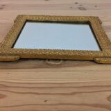 Napoleon III style mirror 43x37 cm, gilded