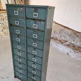 Clamshell furniture / Industrial metal furniture with two Strafor columns