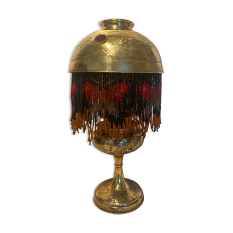 Parisian Lamp Art Nouveau Grapevines and Cabochons 1900 Belle Epoque