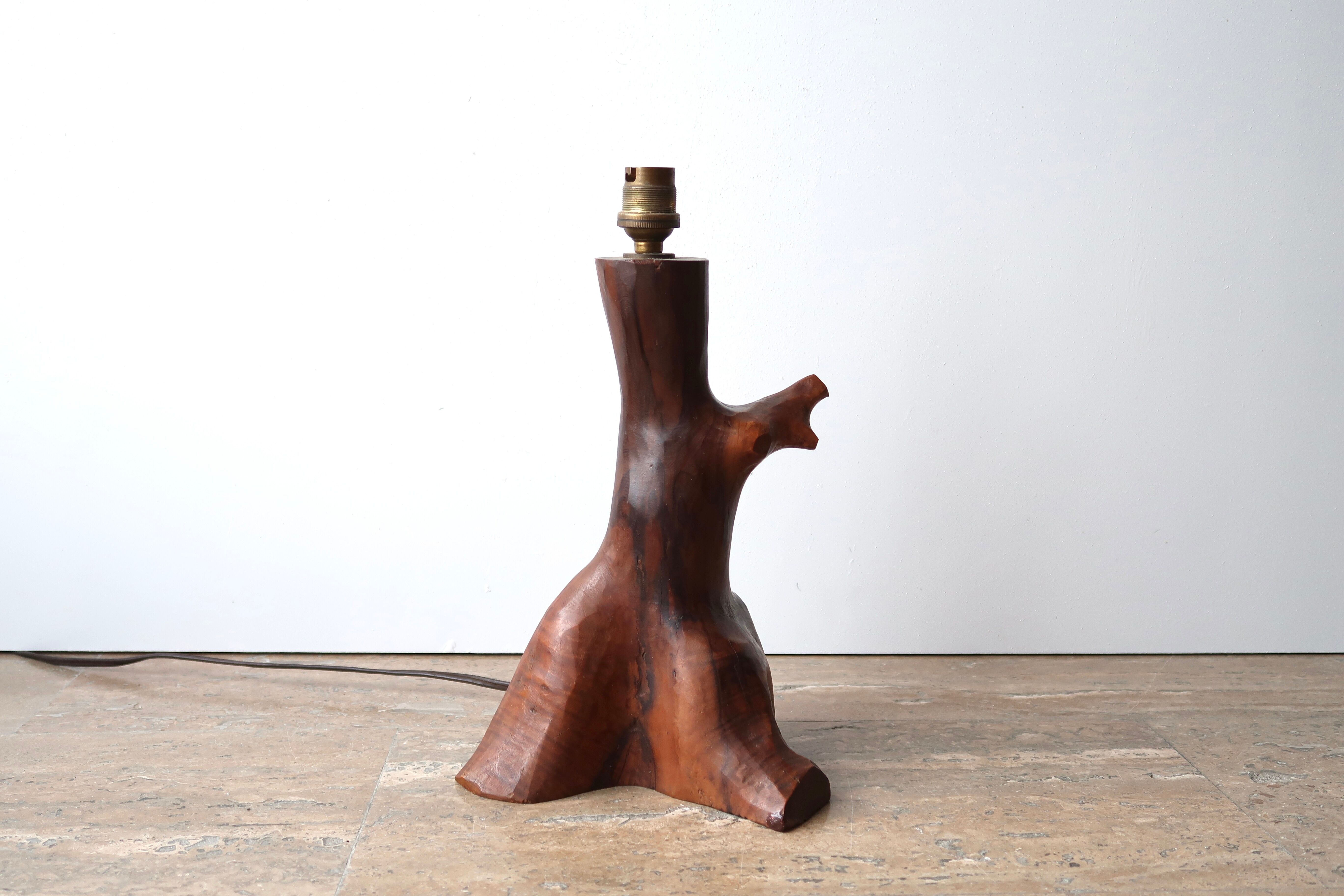 Olive wood monoxide lamp, 50s